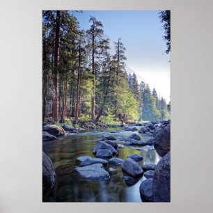 Poster Parc national de la rivière Yosemite de Merced