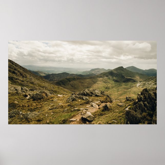 POSTER PARC NATIONAL DE LA SNOWDONIE, WALES, UK (Devant)