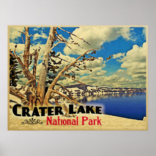 Poster Parc national de lac crater