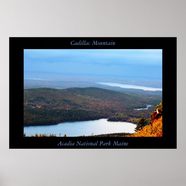 Poster Parc national de l'Acadie de la montagne Cadillac (Devant)