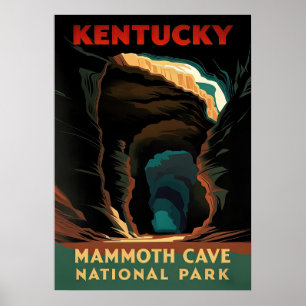 Poster Parc national de Mammoth Cave du Kentucky V03