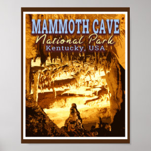 POSTER PARC NATIONAL DE MAMMOTH CAVE - KENTUCKY USA