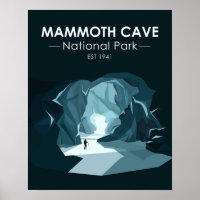 Parc national de Mammoth Cave Kentucky Vintage