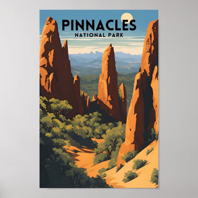 Poster Parc national de Pinnacles (Devant)