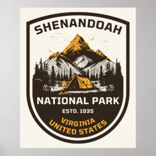 Poster Parc national de Shenandoah Nature et nature