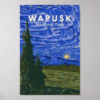 Parc national de Wapusk Vintage aurores boréales