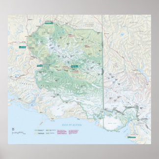 Poster Parc national de Wrangell St. Elias