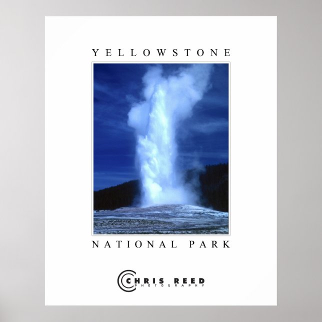 Poster Parc national de Yellowstone (Devant)