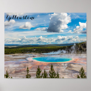 Poster Parc national de Yellowstone Grand Prismatic Sprin