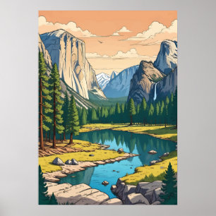 Poster Parc national de Yosemite