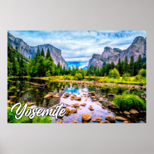 Poster Parc national de Yosemite, Californie, USA