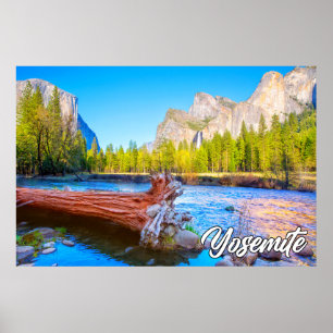 Poster Parc national de Yosemite, Californie, USA