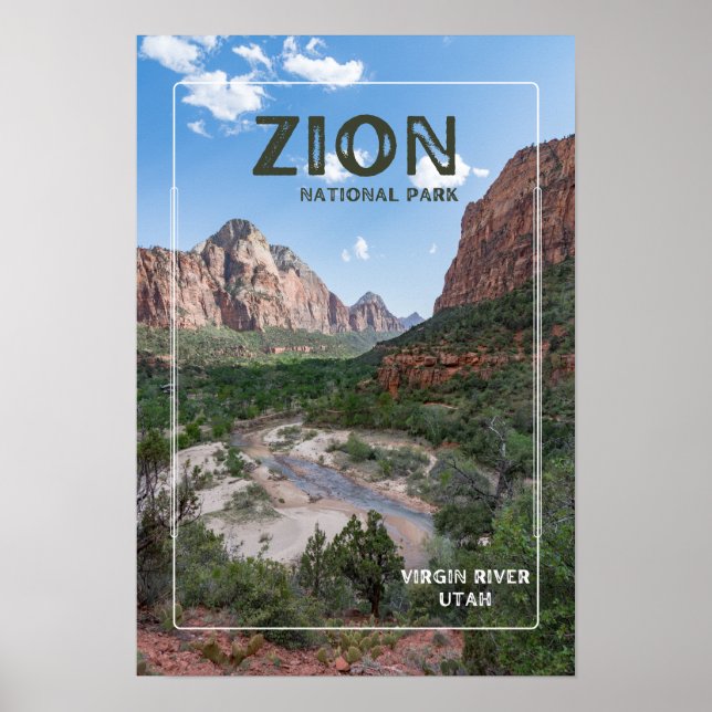 Poster Parc national de Zion (Devant)