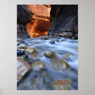 Poster Parc national de Zion Narrows Matte