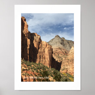 Poster Parc national de Zion, Utah