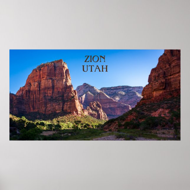 Poster Parc national de Zion - Utah (Devant)