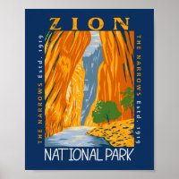 Parc National De Zion Utah Les Étroits Distangés