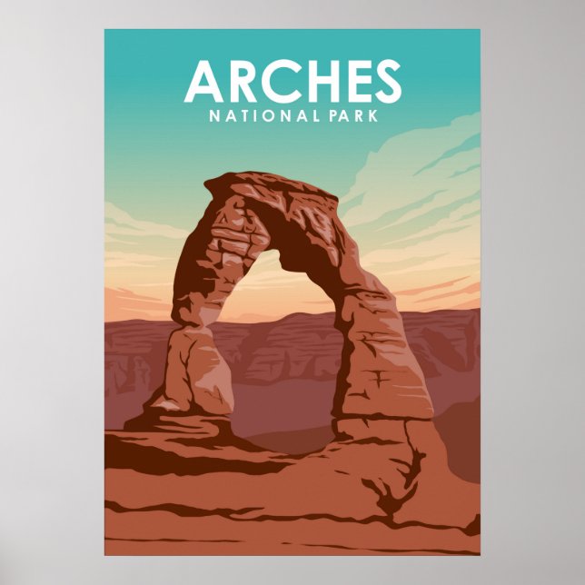 Poster Parc national des Arches (Devant)