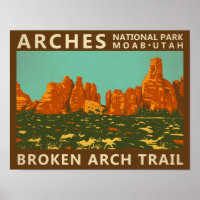 Parc national des Arches Utah Broken Arch Trail Re