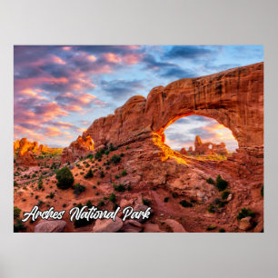 Poster Parc national des Arches, Utah, États-Unis