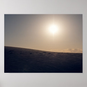 Poster Parc national des dunes de sable blanc