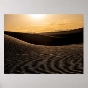 Poster Parc national des dunes de sable blanc