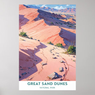 Poster Parc National Des Dunes De Sable Great, Colorado