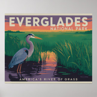 Poster Parc national des Everglades
