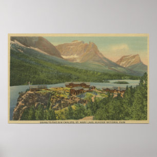 Poster Parc national des Glaciers,