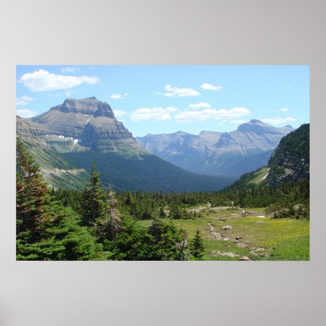 Poster Parc national des Glaciers Nord-ouest du Montana (Devant)