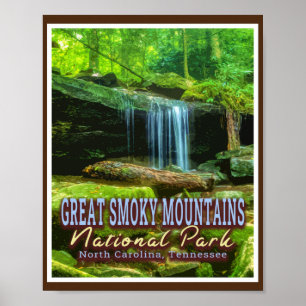 POSTER PARC NATIONAL DES GRANDES MONTAGNES FUMEUSES - NC 
