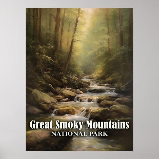 Poster Parc national des Great Smoky Mountains (Devant)
