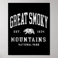 Parc national des Great Smoky Mountains rétro Homm