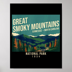 Poster Parc national des Great Smoky Mountains Tennessee