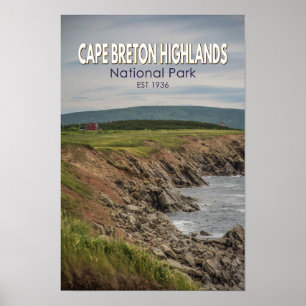 Poster Parc national des Hautes-Terres du Cap-Breton Cana