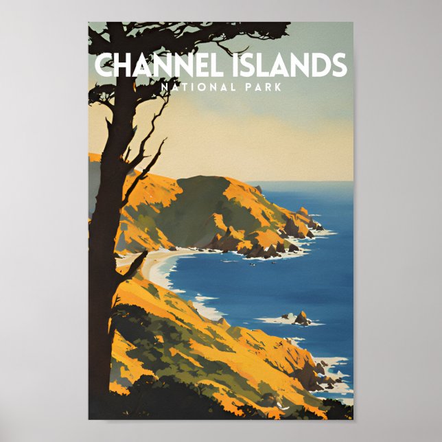Poster Parc national des îles Channel (Devant)