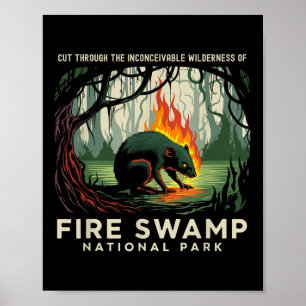 Poster Parc national des marais-feux Camping Montagne Ran