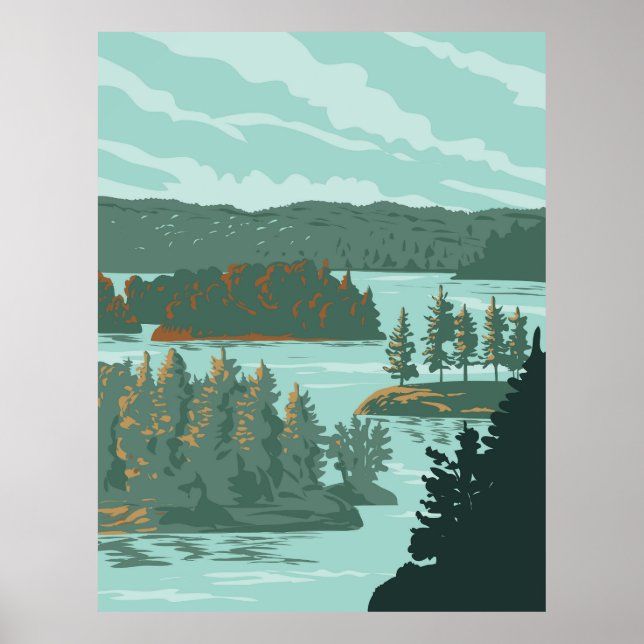 Poster Parc national des Mille Îles (Devant)