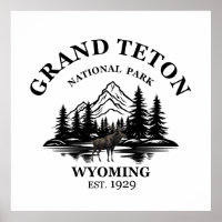 Parc national des montagnes Grand Teton Wyoming