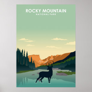 Poster Parc national des Rocheuses