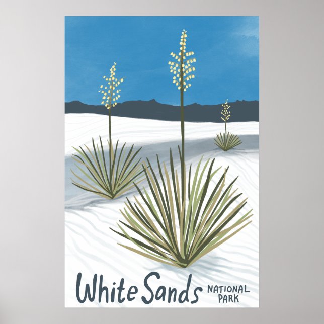 Poster Parc national des Sables Blancs Nouveau-Mexique Gy (Devant)