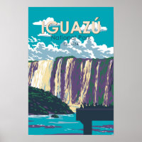 Parc national d'Iguazu Argentine Voyage Art Vintag
