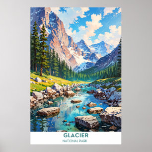 Poster Parc national du Glacier