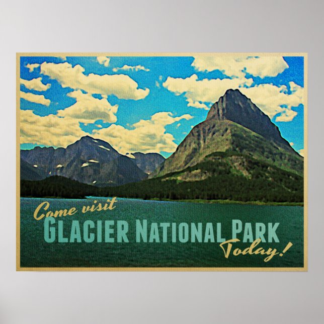 Poster Parc national du Glacier (Devant)