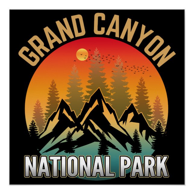 Poster Parc national du Grand Canyon (Devant)
