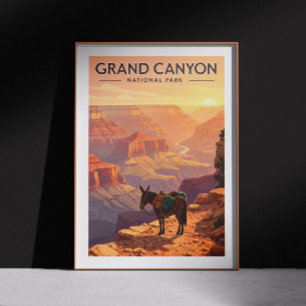 Poster Parc national du Grand Canyon vintage