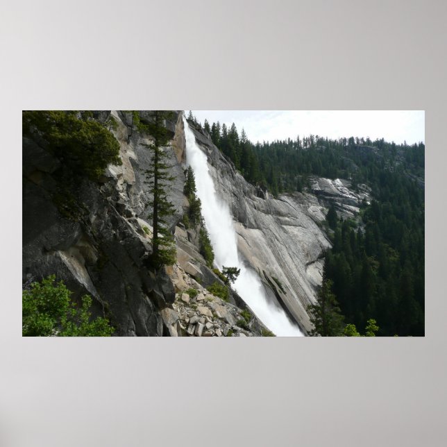Poster Parc national du Nevada Falls at Yosemite (Devant)