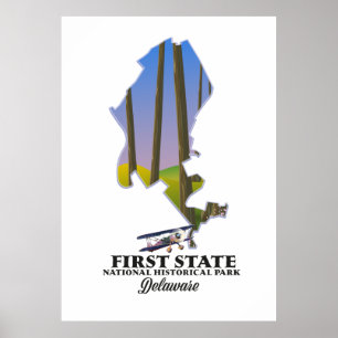 Poster Parc national historique de First State Delaware