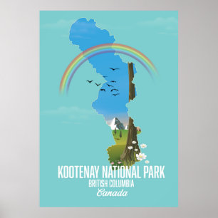 Poster Parc national Kootenay, Kootenay Canada