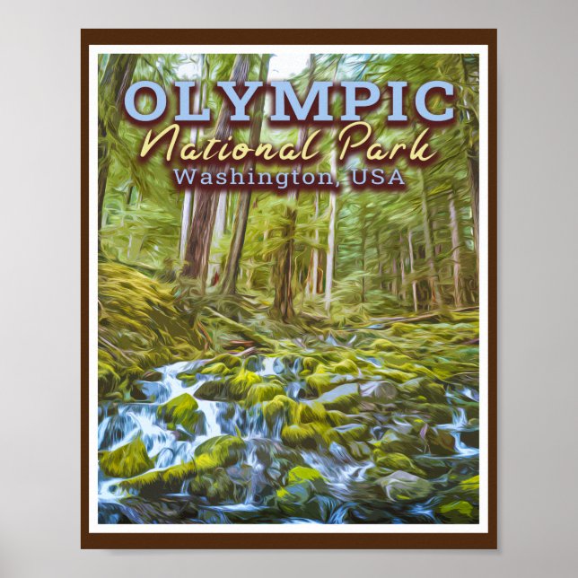 POSTER PARC NATIONAL OLYMPIQUE - WASHINGTON ÉTATS-UNIS (Devant)